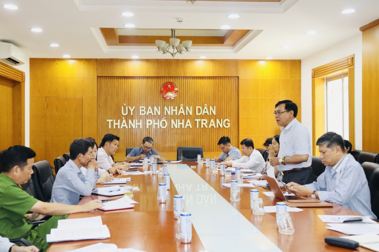 Ông Phan Đình Phùng phát biểu kết luận buổi làm việc.